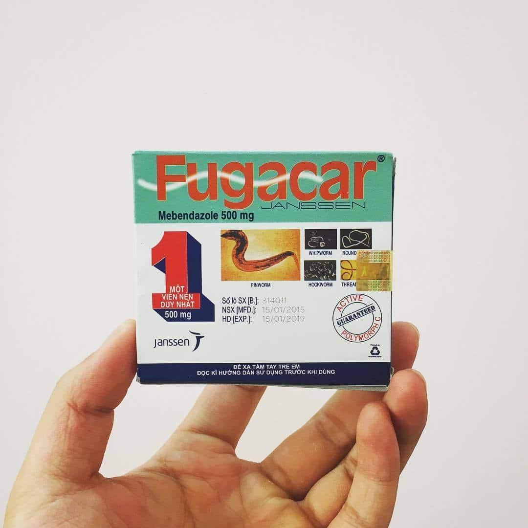 Thuốc tẩy giun Fugacar: Liều dùng, cách dùng, giá bán