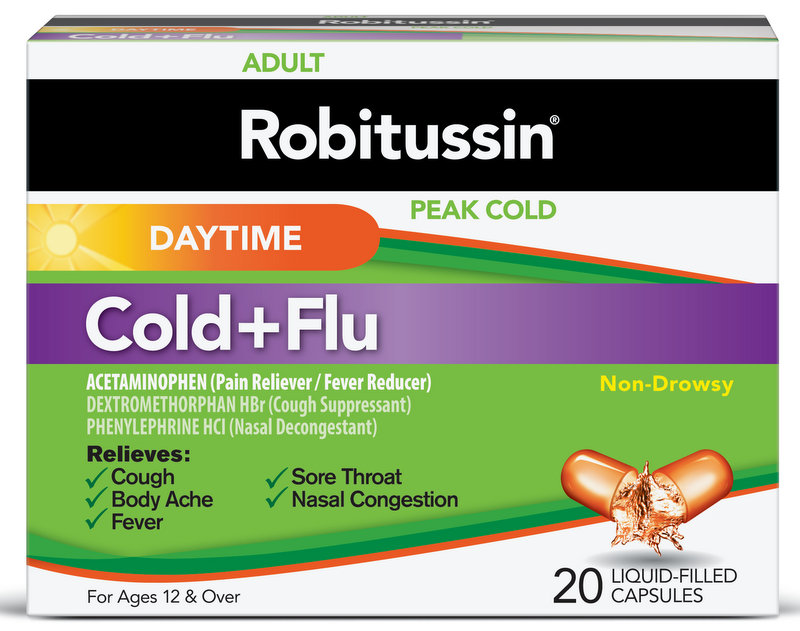 Robitussin® Peak Cold Daytime Cold + Flu