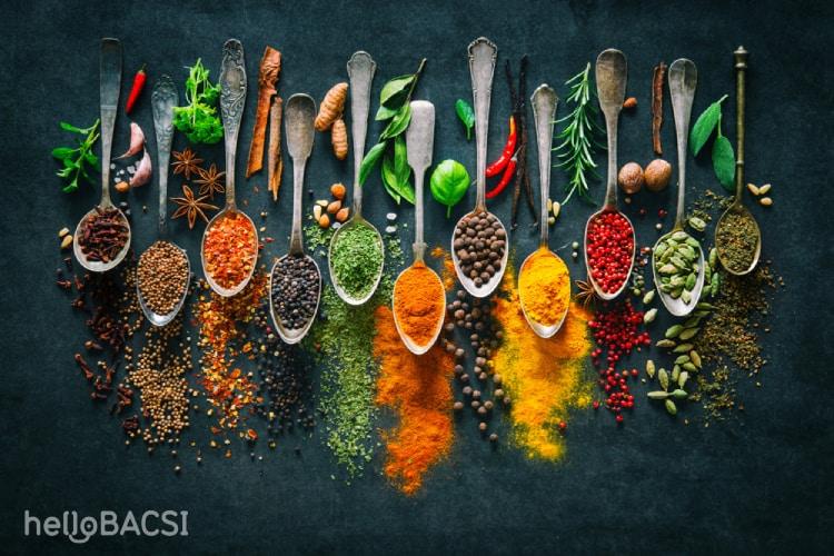 Các loại gia vị tốt cho sức khỏe
