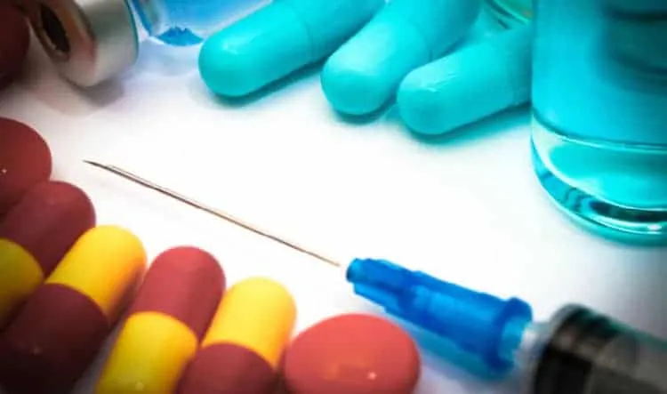 Ciprofloxacin + dexamethasone