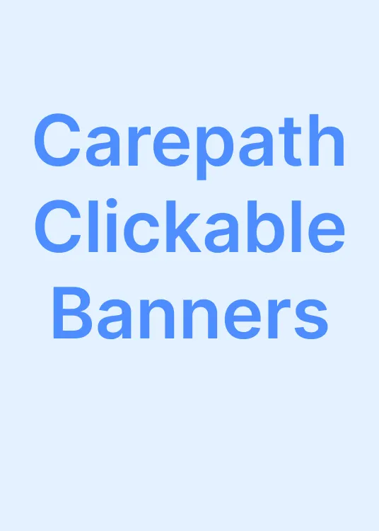 CarePath - Clickable Banners